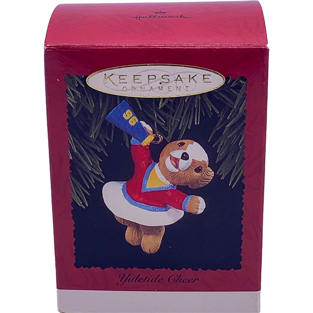 1996 Hallmark Keepsake YULETIDE CHEER Collectible Christmas Ornament in Mint Box